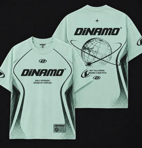 Dinamo Mint Globe Jersey front and back