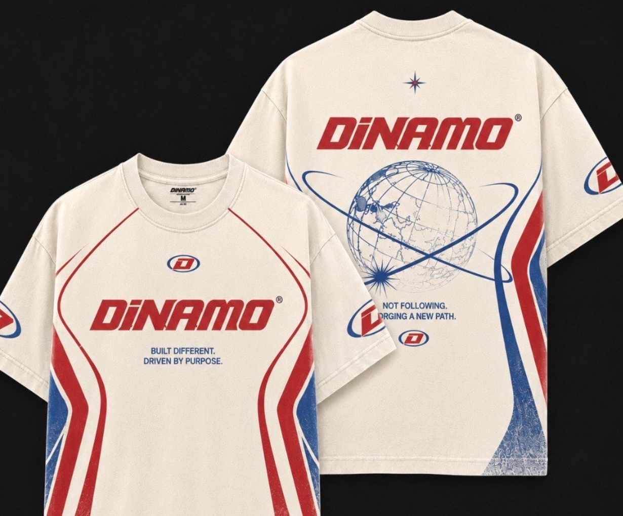 DiNAMO Orbit Racer T-Shirt - Front and Back
