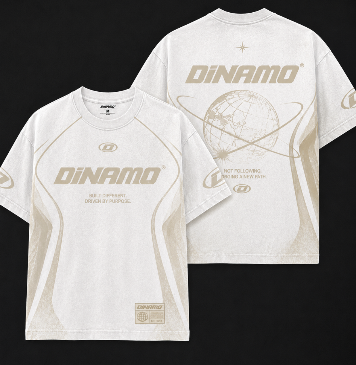 Dinamo Parchment Orbit Jersey front and back